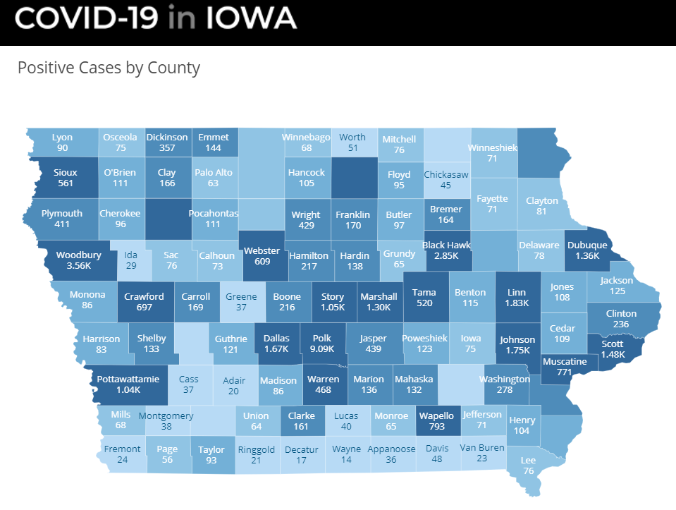 COVID-19 Cases, July 27, 2020